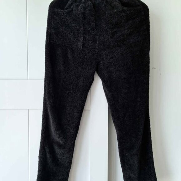 2-Piece Black Fleece Loungewear Set - Picture 3 of 4